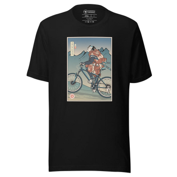 Samurai Mountain Bike 2 Ukiyo-e Unisex T-Shirt