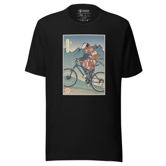 Samurai Mountain Bike 2 Ukiyo-e Unisex T-Shirt