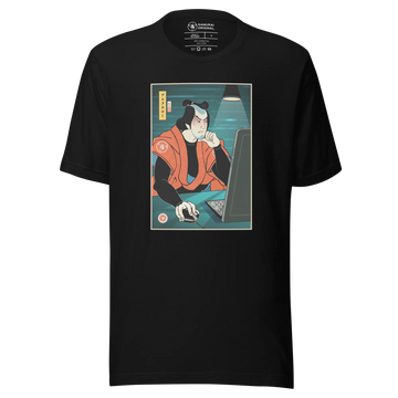 Samurai Programmer 4 Code Developer Ukiyo-e Unisex T-Shirt - Samurai Original