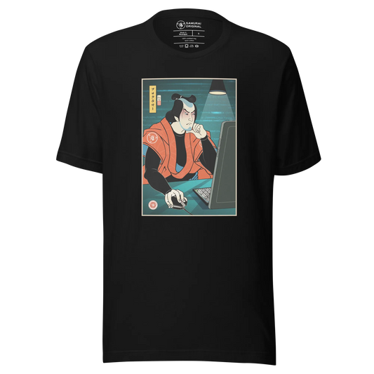 Samurai Programmer 4 Code Developer Ukiyo-e Unisex T-Shirt - Samurai Original