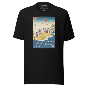 Samurai Rafting Ukiyo-e Unisex T-shirt