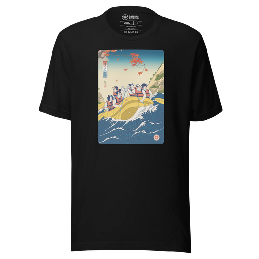 Samurai Rafting Ukiyo-e Unisex T-shirt