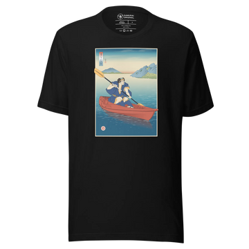 Samurai Kayaking Ukiyo-e Unisex T-shirt