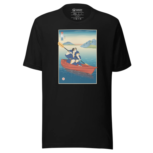 Samurai Kayaking Ukiyo-e Unisex T-shirt