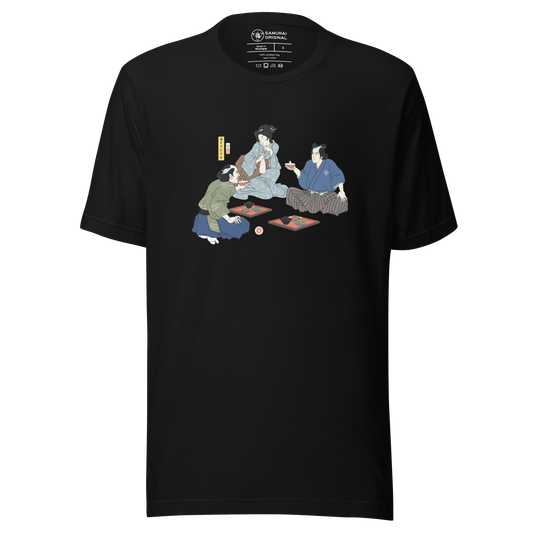 Samurai Drinking Sake Ukiyo-e Unisex T-Shirt