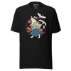 Cat Samurai Funny Japanese Ukiyo-e Unisex T-shirt 4 - Black / S