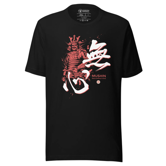 Mushin Japanese Kanji Calligraphy Unisex T-shirt - Samurai Original