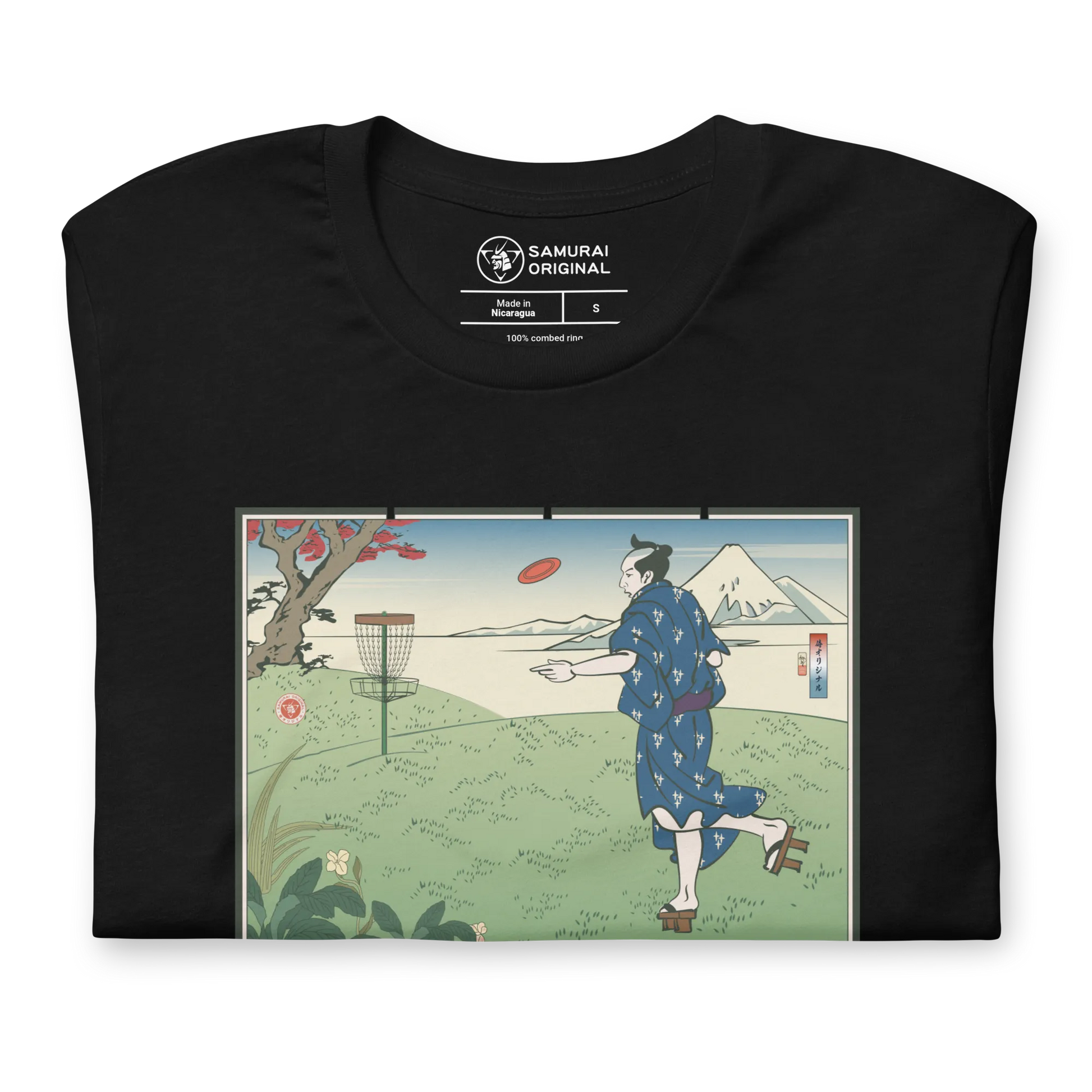 Samurai Disc Golf Ukiyo-e Unisex T-shirt - Samurai Original