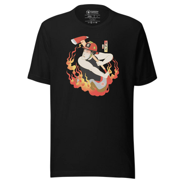 Samurai Firefighter Fireman Ukiyo-e Unisex T-shirt - Samurai Original