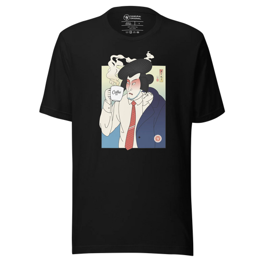 Samurai Drink Coffee Ukiyo-e Unisex T-Shirt