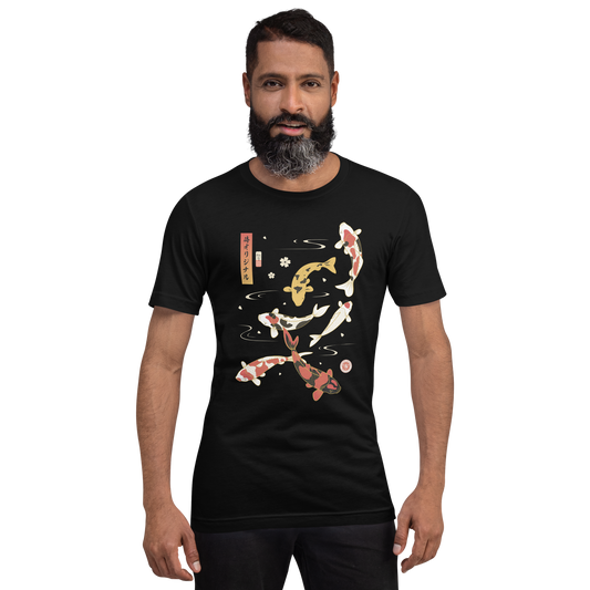 Koi Fish Japanese Ukiyo-e Unisex T-shirt -