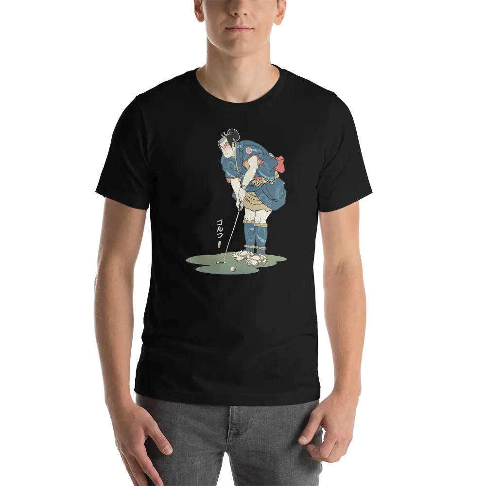 Samurai Golf Player Ukiyo-e 2 Unisex t-shirt -