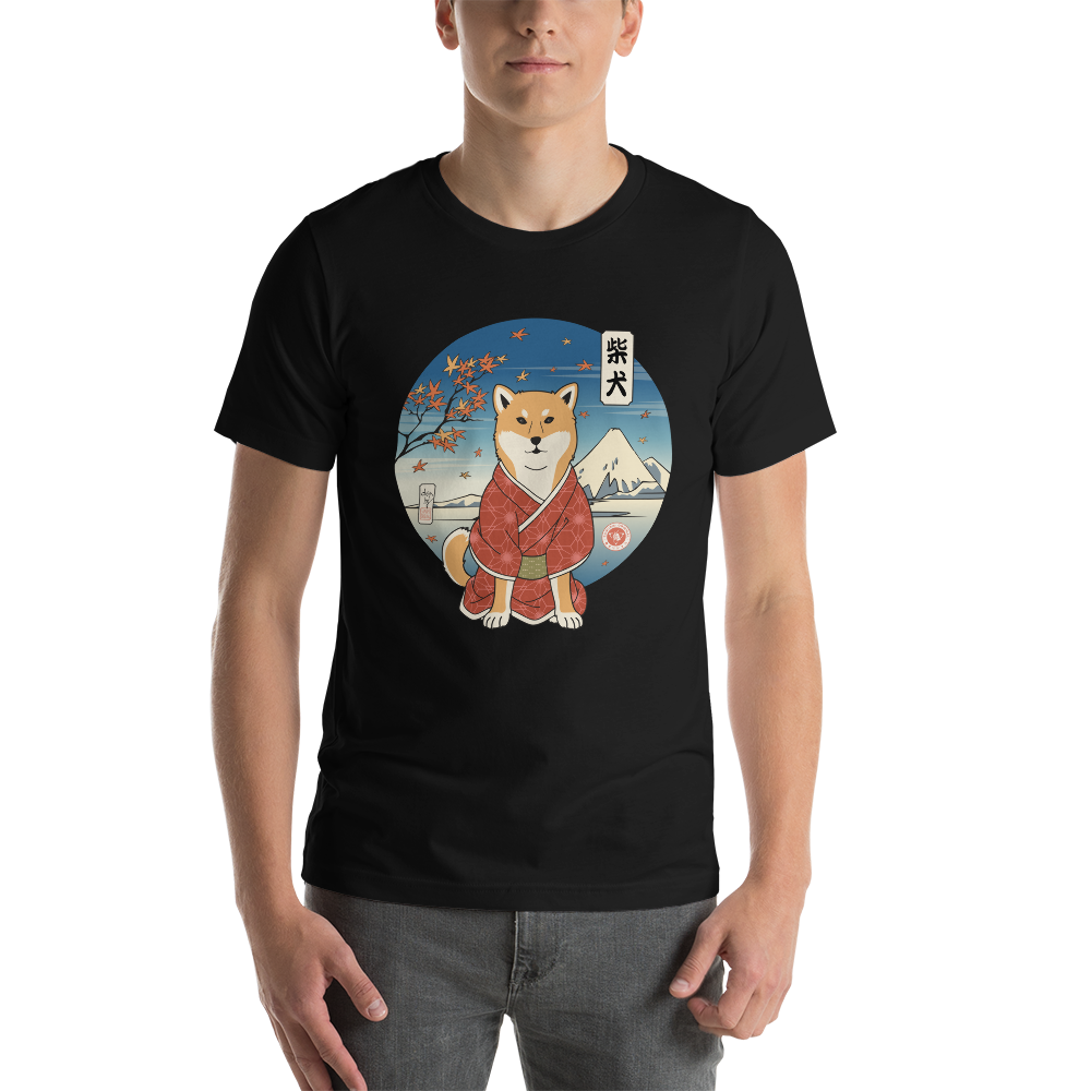 Dog Shiba Inu Funny Japanese Ukiyo-e Unisex T-Shirt -