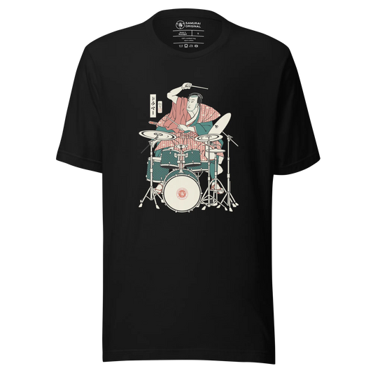 Samurai Drummer 3 Percussion Music Ukiyo-e Unisex T-Shirt