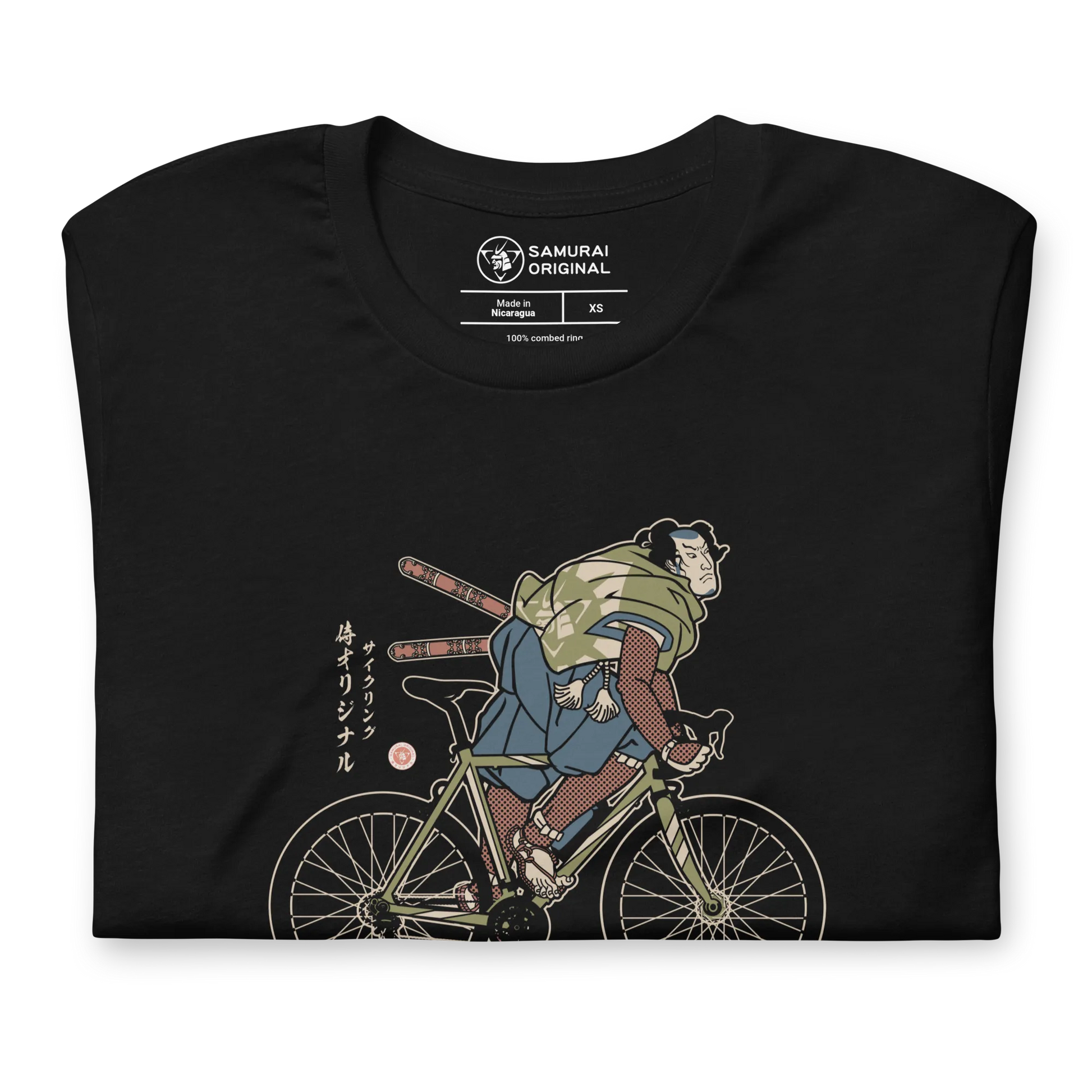 Samurai Bicycle Race Sport Ukiyo-e Unisex T-Shirt -