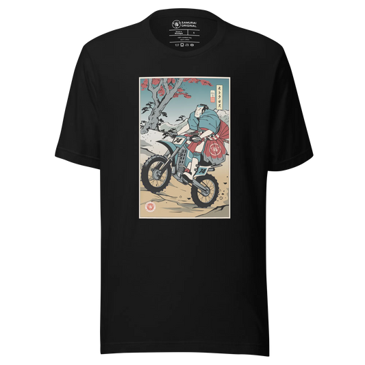 Samurai Dirt Bike Motocross Ukiyo-e Unisex T-Shirt - Samurai Original