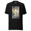 Geisha DJ Turntable Music Japanese Ukiyo-e Unisex T-Shirt - Black / S