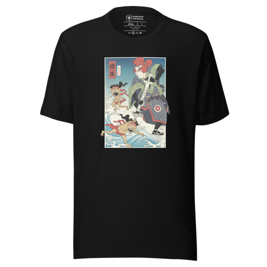 Samurai vs Demon Covid Ukiyo-e Unisex T-Shirt