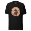 Halloween Skeleton Play Guitar Japanese Ukiyo-e Unisex T-shirt - Black / S