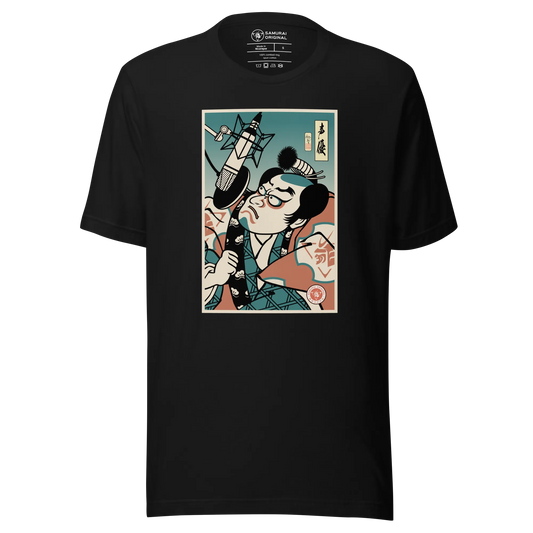 Samurai Voice Actor Japanese Ukiyo-e Unisex T-shirt 1