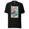 Samurai Snowboard Winter Sport Ukiyo-e Unisex T-Shirt - Black / S