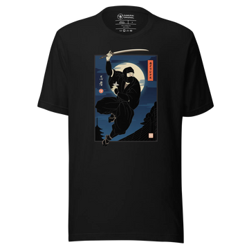 Ninja Japanese Ukiyo-e Unisex T-shirt - Samurai Original