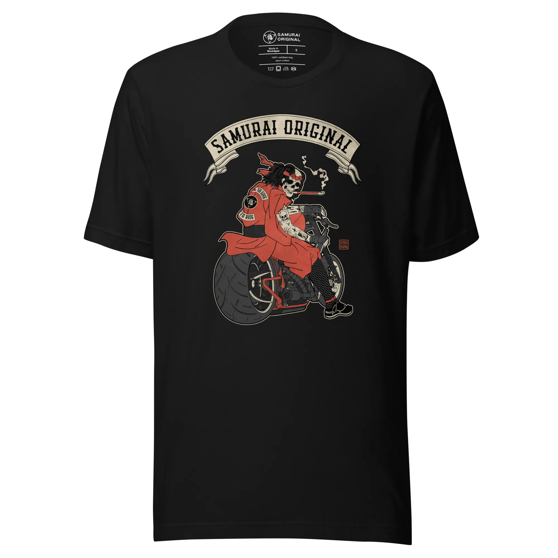 Samurai Choppers Biker Japanese Ukiyo-e Unisex T-shirt - Samurai Original