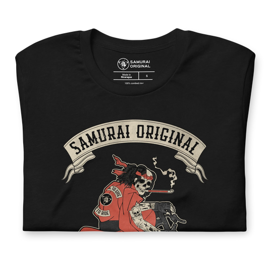 Samurai Choppers Biker Japanese Ukiyo-e Unisex T-shirt - Samurai Original