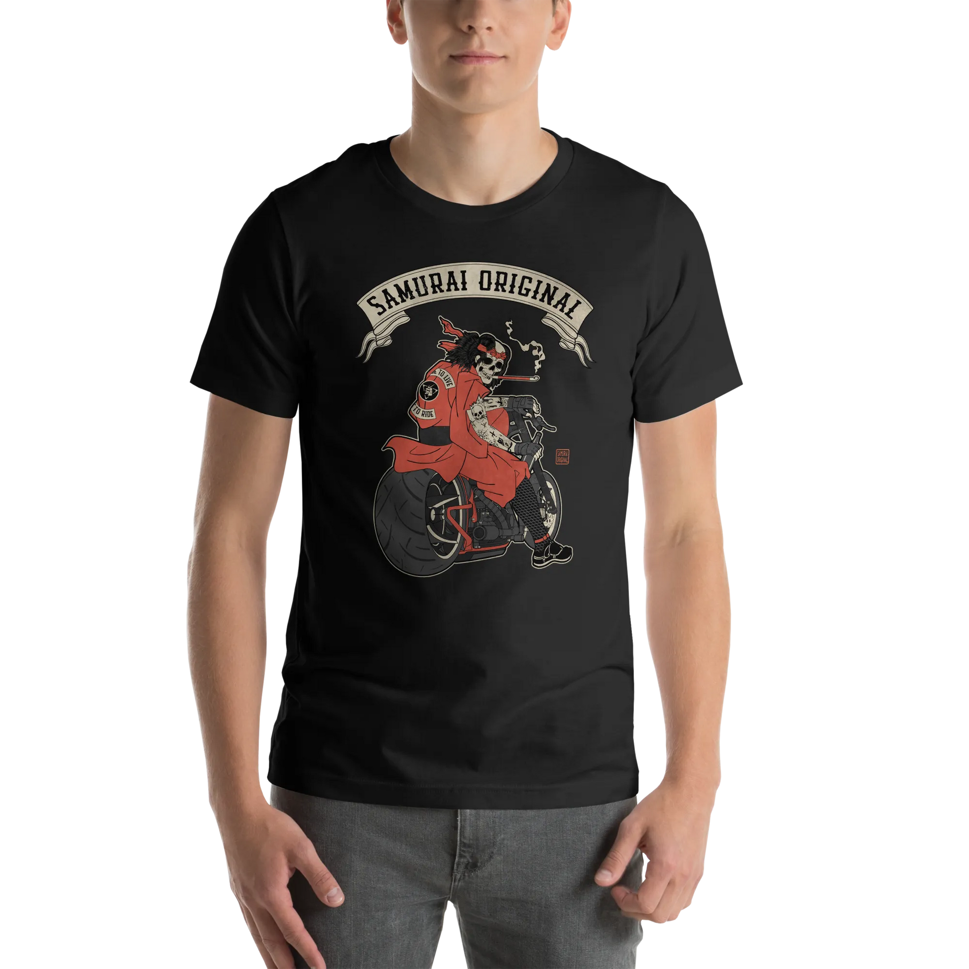 Samurai Choppers Biker Japanese Ukiyo-e Unisex T-shirt - Samurai Original