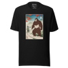 Samurai Hunts Sasquatch Japanese Ukiyo-e Unisex t-shirt - Black / S