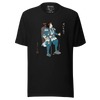 Samurai Hiking Japanese Ukiyo-e Unisex T-shirt - Black / S