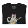 Cat Playing Guitar Japanese Ukiyo-e Unisex t-shirt -