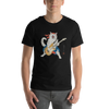 Cat Playing Guitar Japanese Ukiyo-e Unisex t-shirt -