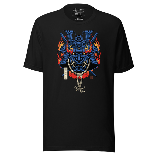 Samurai Mask with Fiery Eyes Ukiyo-e Unisex t-shirt