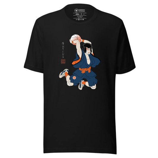 Samurai Basketball Japanese Ukiyo-e Unisex t-shirt 5 - Samurai Original