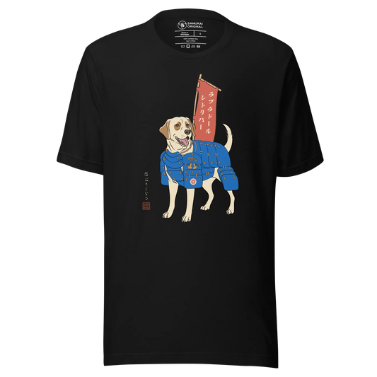 Labrador Retriever Japanese Ukiyo-e Unisex T-shirt - Samurai Original