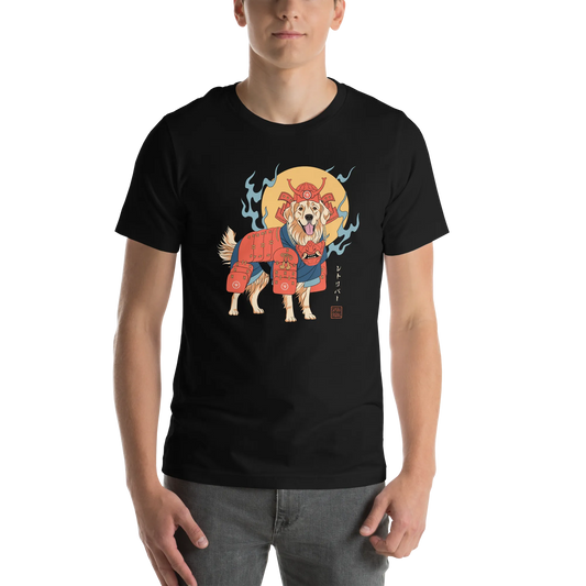 Golden Retriever Japanese Ukiyo-e Unisex t-shirt -