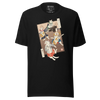 Cat Band Music Japan Ukiyo-e Unisex T-shirt - Black / S