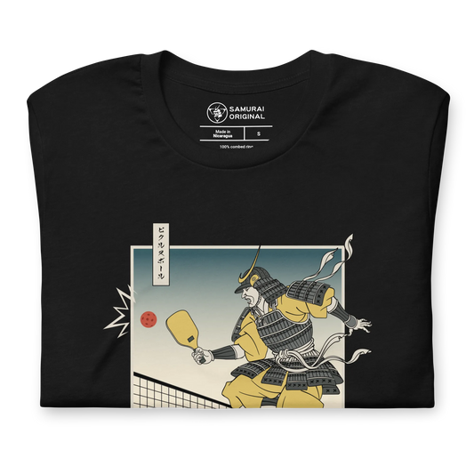 Samurai Pickleball Japanese Ukiyo-e Unisex T-shirt 3