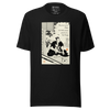 Samurai and Cat Japanese Ukiyo-e Unisex T-shirt 3 - Samurai Original