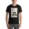 Samurai and Cat Japanese Ukiyo-e Unisex T-shirt 3 - Samurai Original