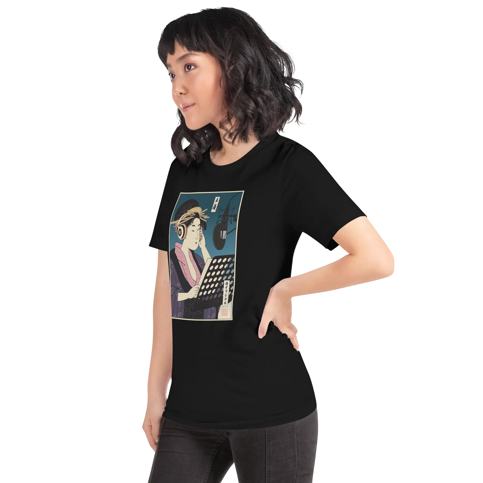 Geisha Voice Actor Japanese Ukiyo-e Unisex T-shirt -