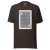 Card Samurai Japanese Unisex T-shirt - Brown / S