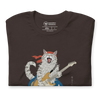 Cat Playing Guitar Japanese Ukiyo-e Unisex t-shirt -