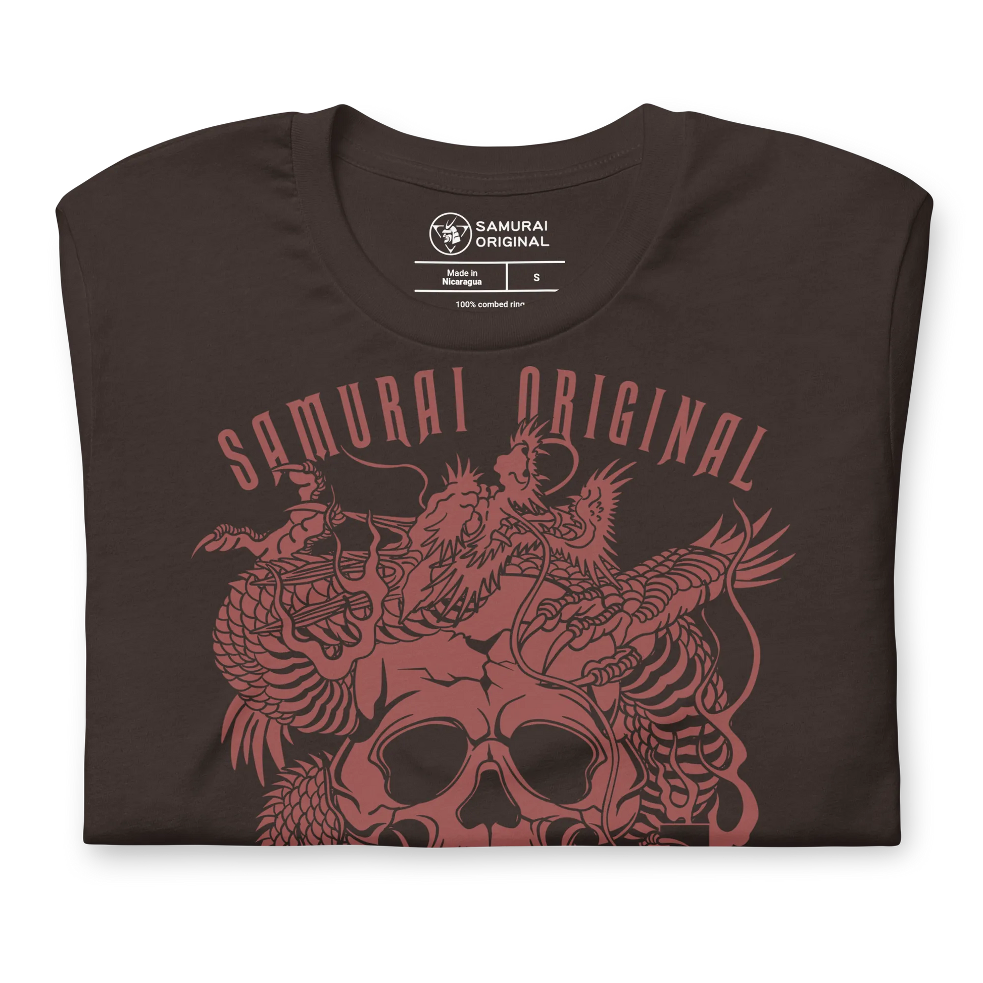 Dragon and Skull Japanese Ukiyo-e Unisex T-shirt -