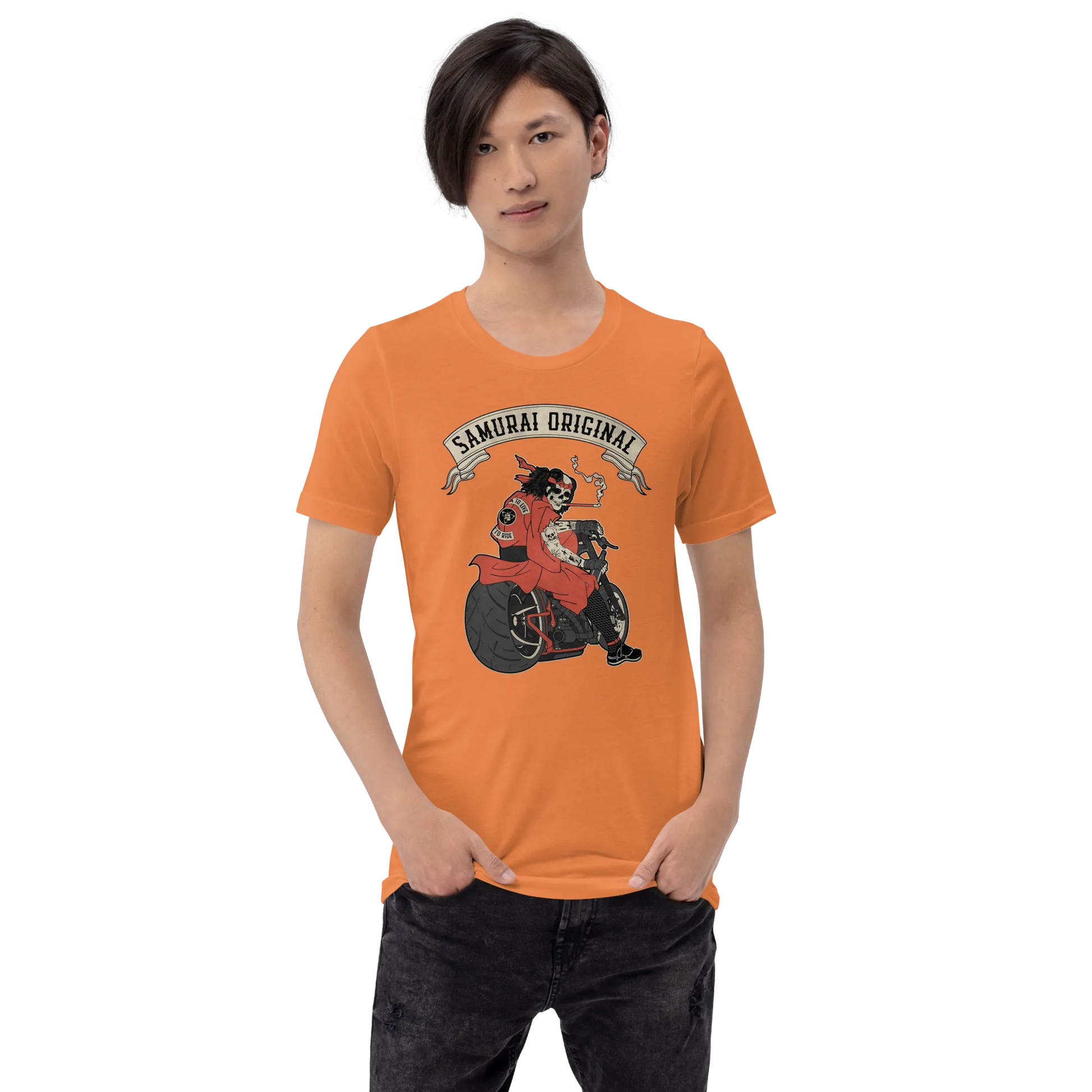 Samurai Choppers Biker Japanese Ukiyo-e Unisex T-shirt - Samurai Original