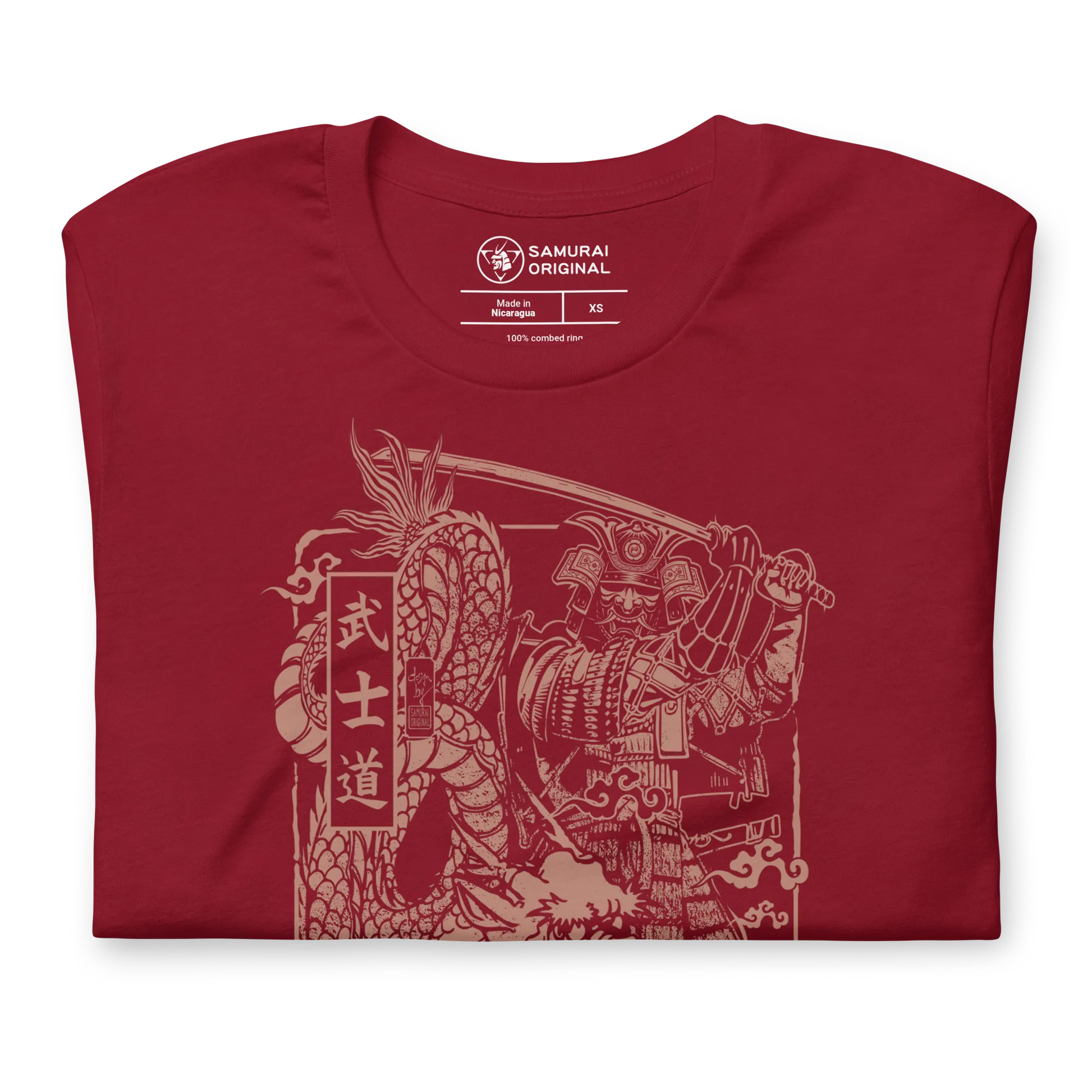 Samurai & Dragon Warrior Japanese Unisex T-Shirt - Samurai Original