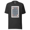 Card Samurai Japanese Unisex T-shirt - Dark Grey Heather / S