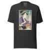 Geisha Drummer Percussion Music Japanese Ukiyo-e Unisex T-Shirt - Dark Grey Heather / S