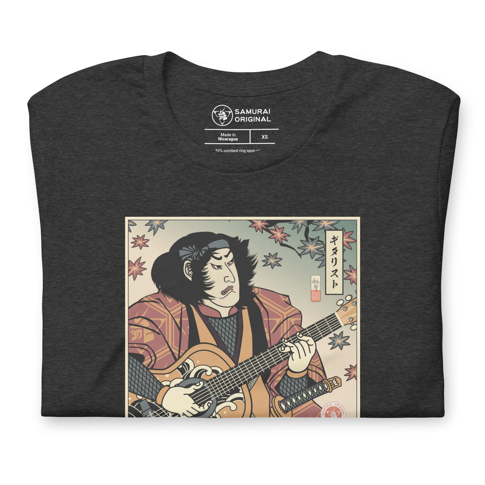 Samurai Guitar Player 3 Music Ukiyo-e Unisex T-Shirt -